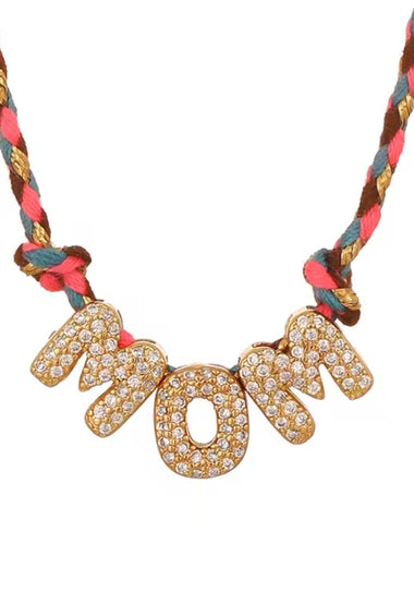 Adjustable Macramé Word Necklace Collection