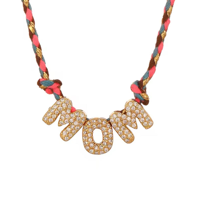 Adjustable Macramé Word Necklace Collection
