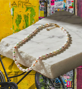 Candy Pearl Strand Necklace