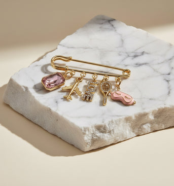 Pink Vibes Charm Pin
