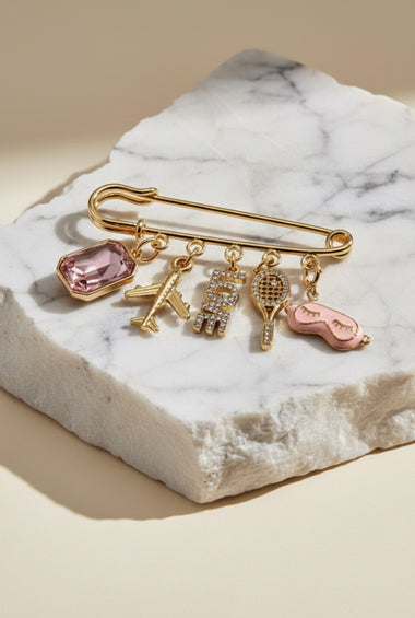 Pink Vibes Charm Pin