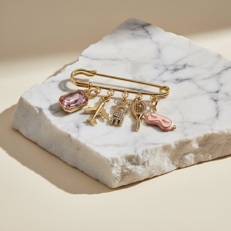 Pink Vibes Charm Pin