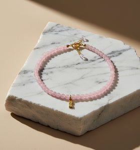 OMG Rose Quartz Choker
