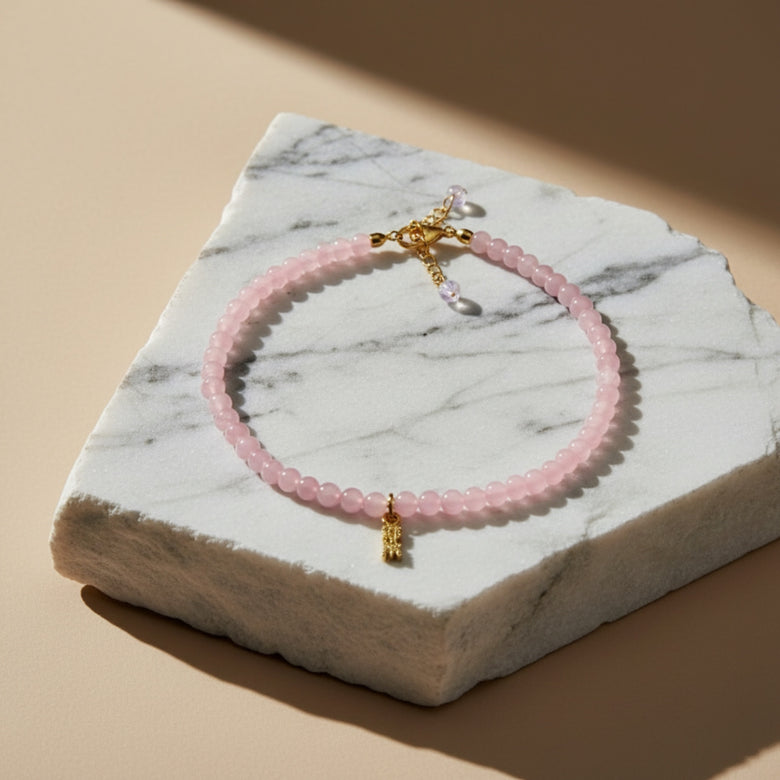 OMG Rose Quartz Choker