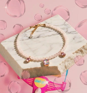 Blush Trinity Charm Choker