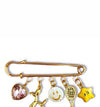 Golden Vibes Charm Pin