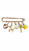 Golden Vibes Charm Pin