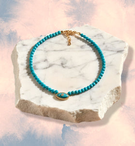 Turquoise Evil Eye Necklace