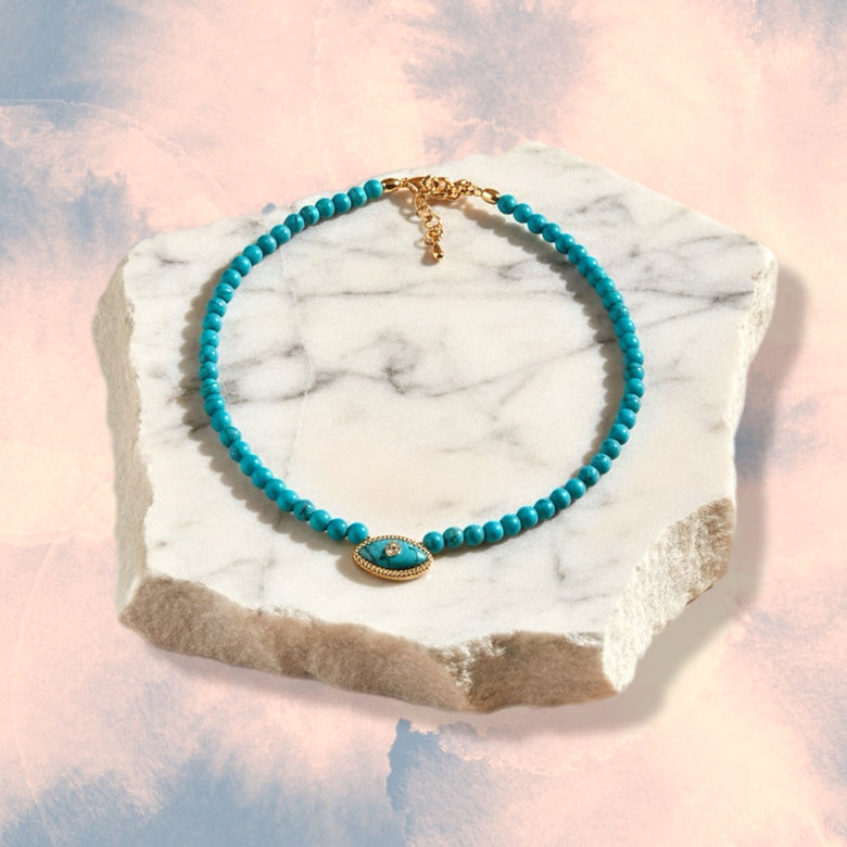 Turquoise Evil Eye Necklace