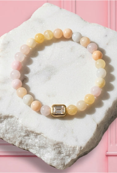 Mojo Pastel Square CZ bracelet