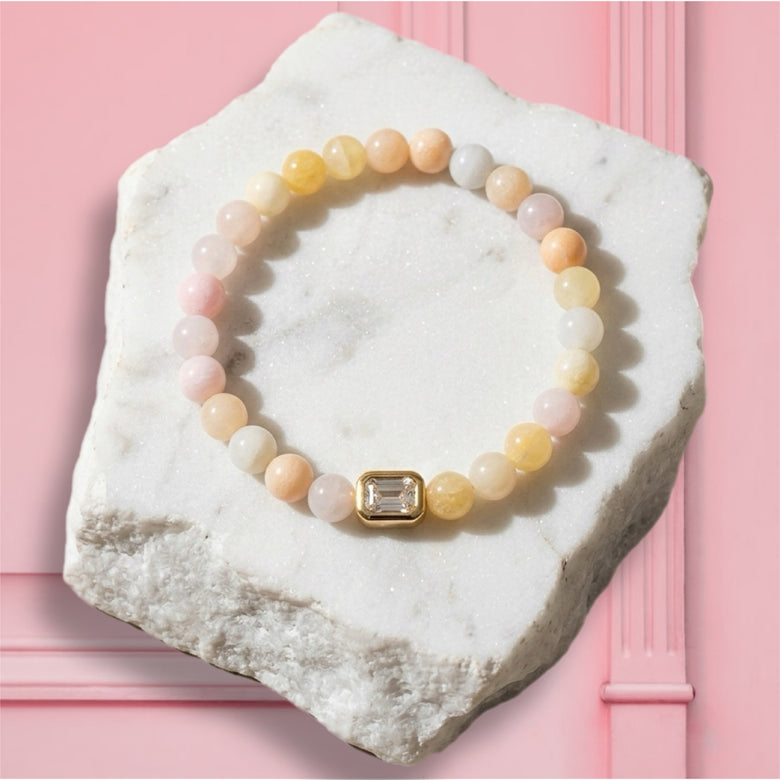 Mojo Pastel Square CZ bracelet