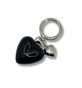 Raven Heart Charm