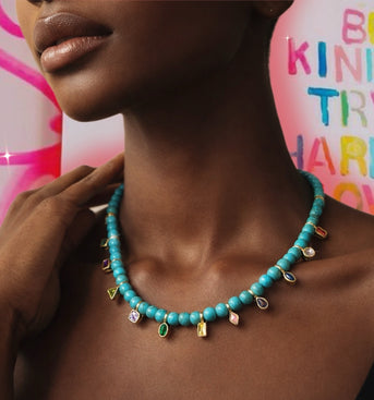 Turquoise Multigem Choker