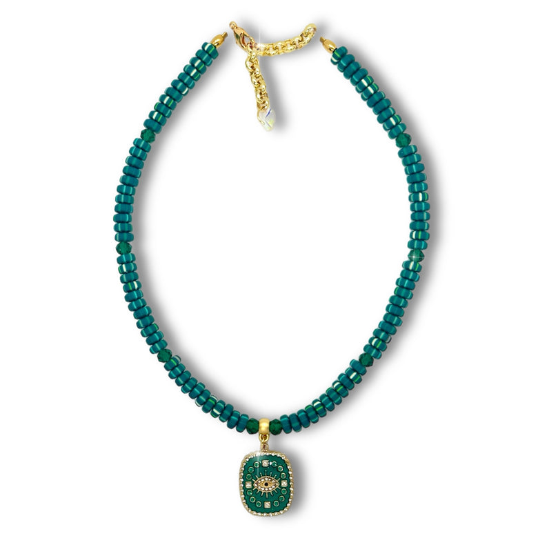 Harmony in Green Necklace