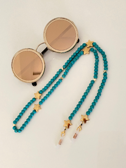 Sparkly top glasses chain